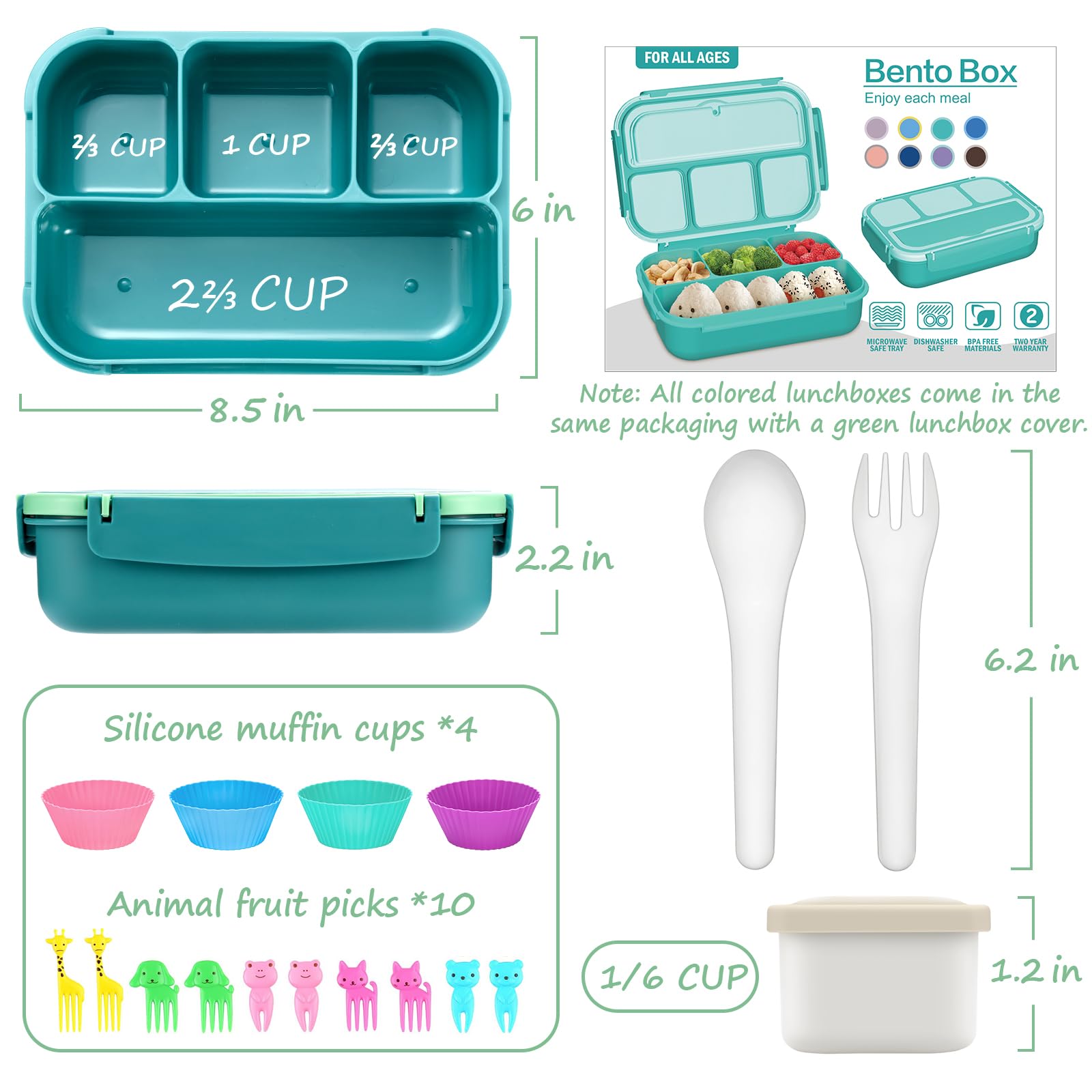 QQKO Contenedor de salsa con cierre hermético para evitar mezclas de sabores.