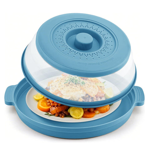 QQM Cubre microondas con tapa anti-escaldado para evitar salpicaduras.