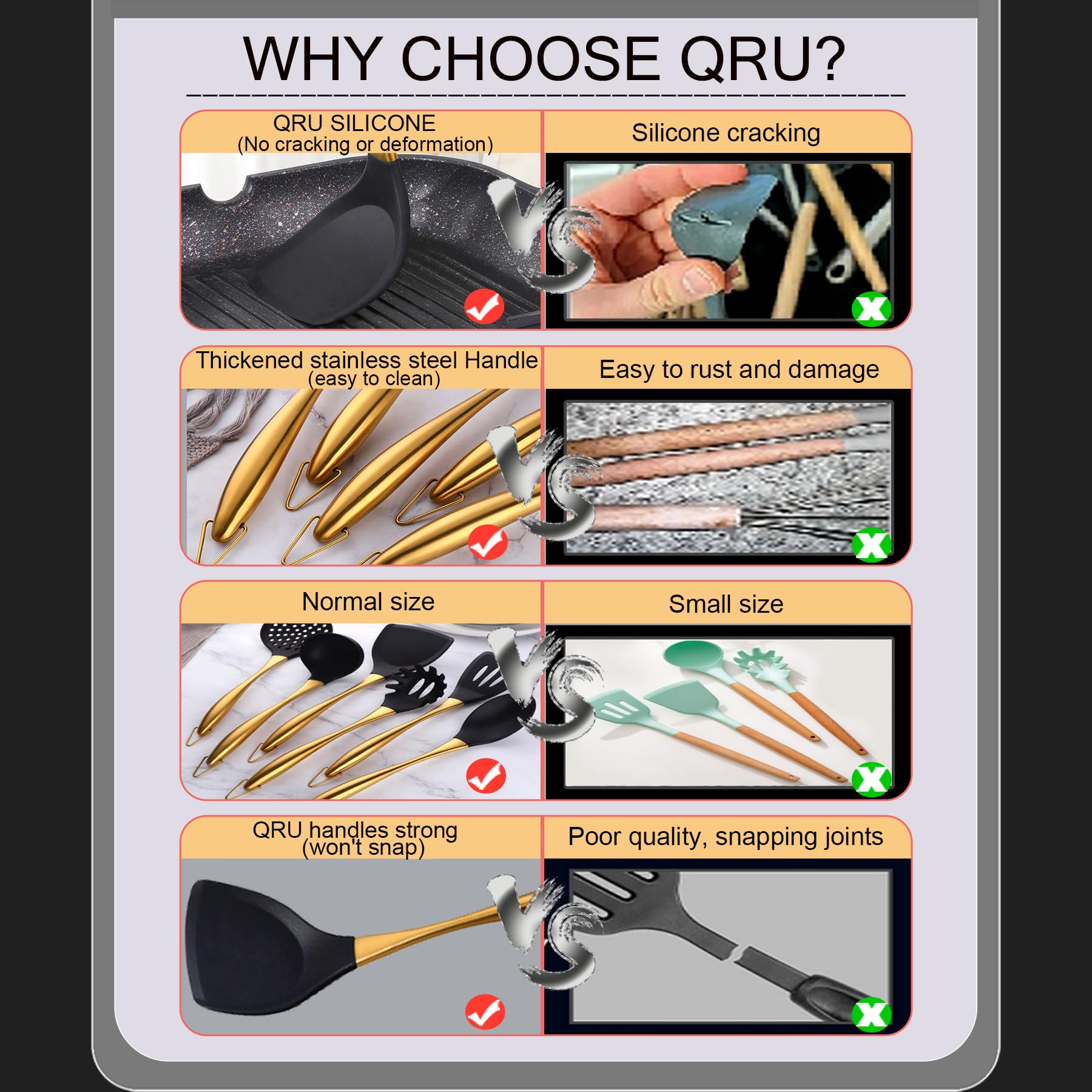 QRU servidor de pasta para servir porciones sin desorden en la mesa.