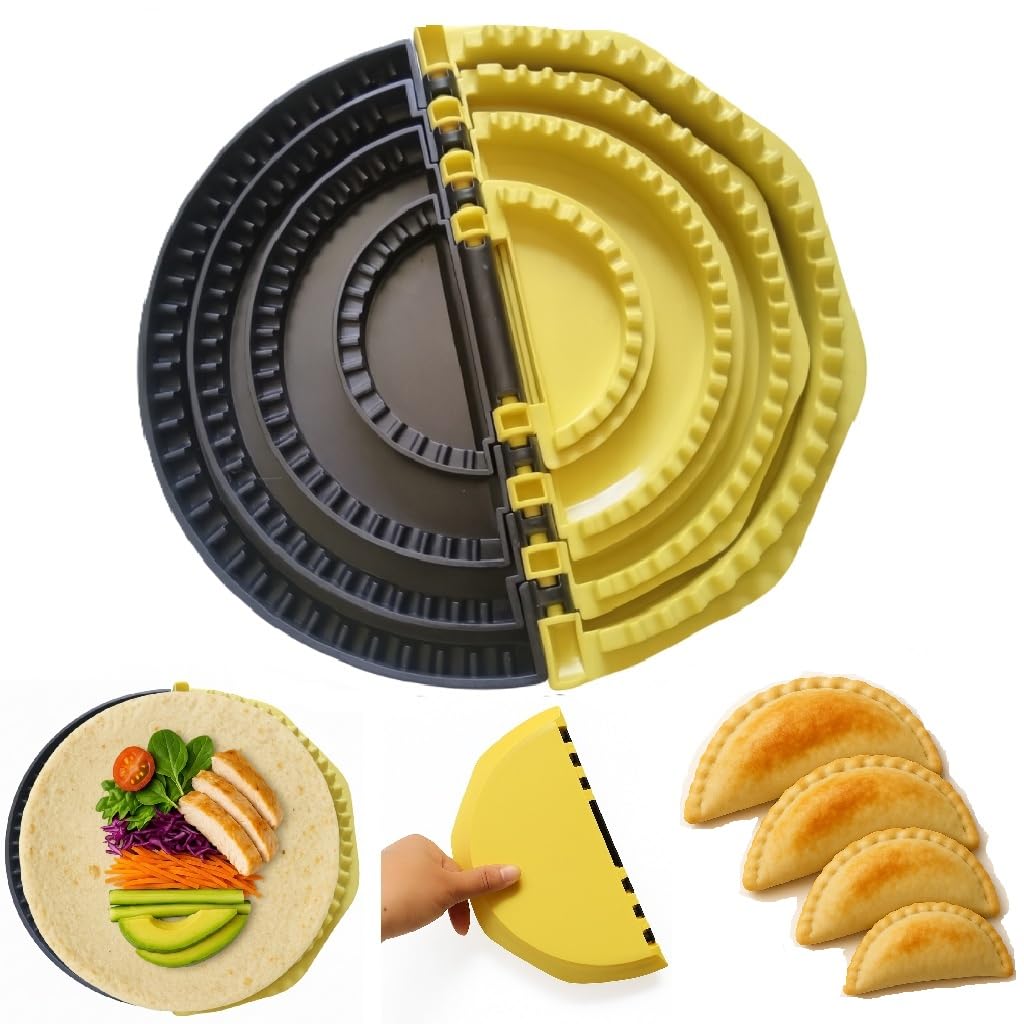 Sellador QSTCONGLAN 4 en 1 con anillo de 10 pulgadas para tacos y wraps.