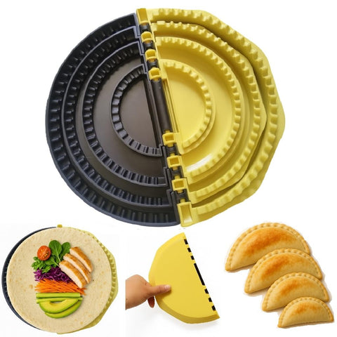 Sellador QSTCONGLAN 4 en 1 con anillo de 10 pulgadas para tacos y wraps.