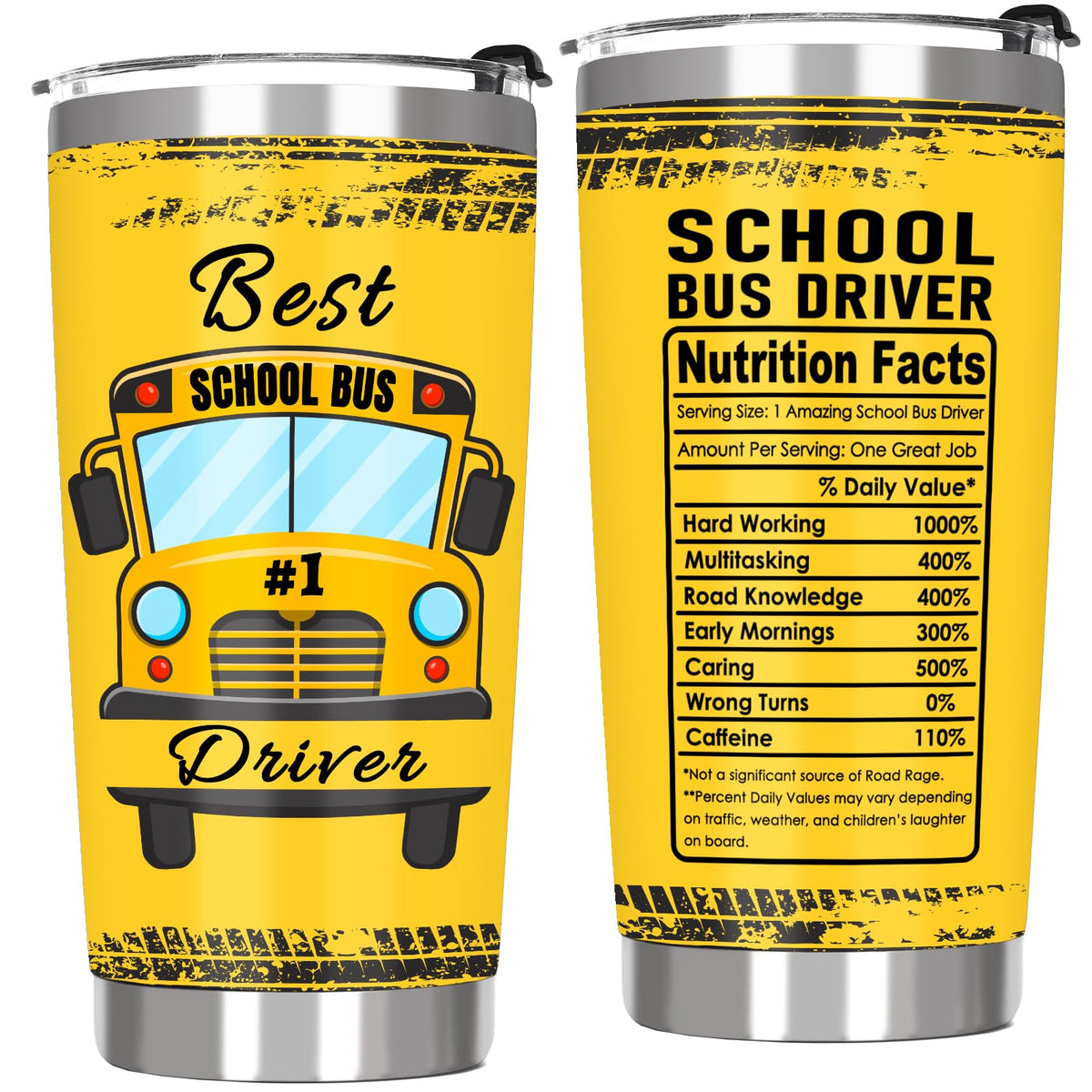 QTDS vaso para conductor de autobus 20oz mantiene bebidas calientes durante la ruta