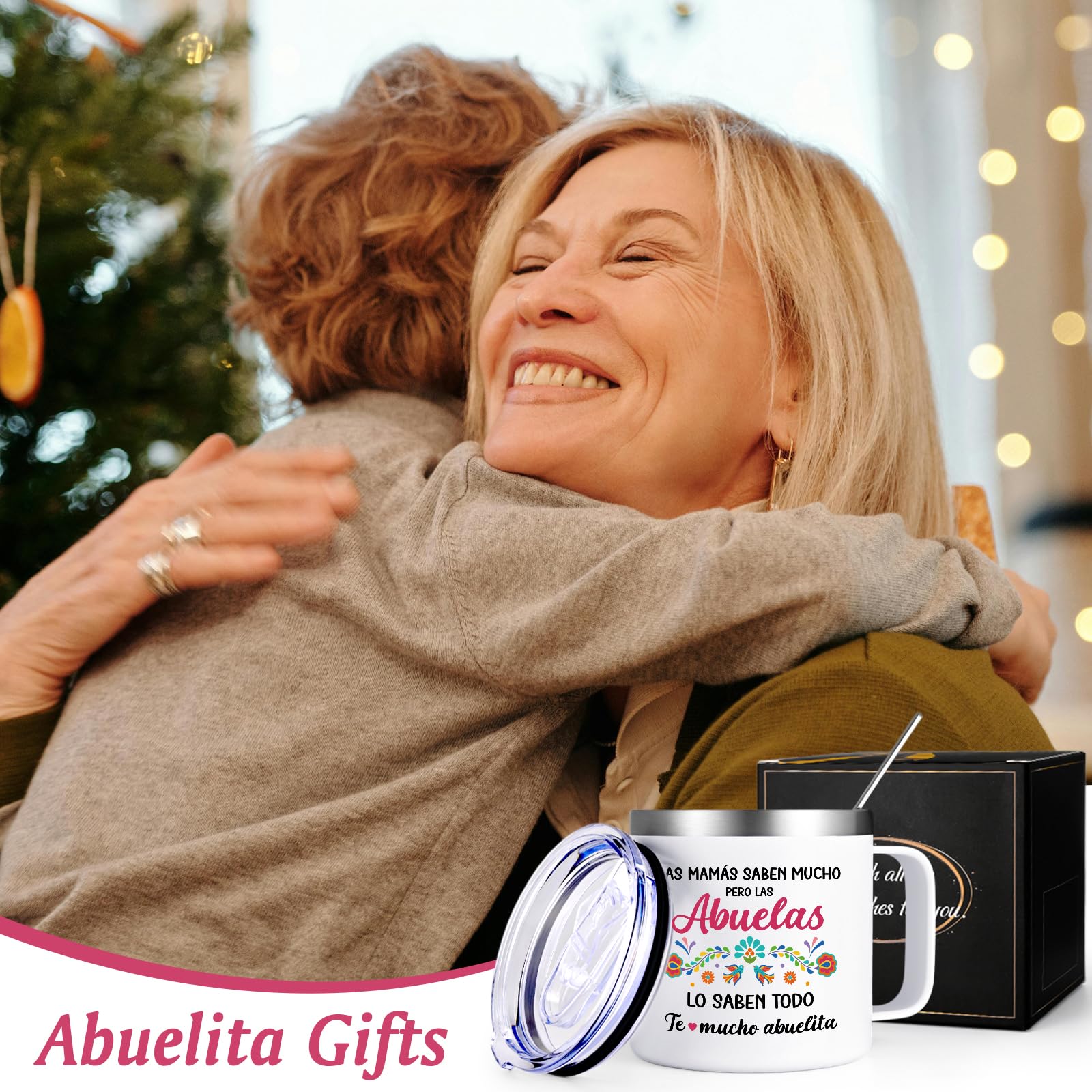 Qtencas Abuelita: detalle de texto Abuelas Lo Saben Todo para regalo con significado