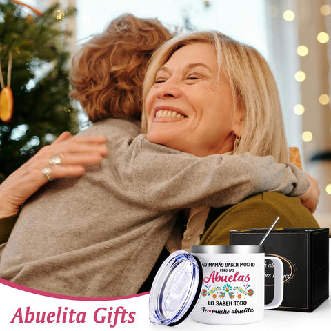 Qtencas Abuelita: detalle de texto Abuelas Lo Saben Todo para regalo con significado