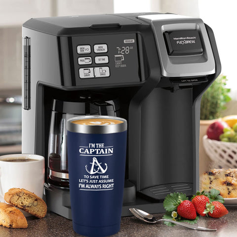 Regalo perfecto del Capitán Tumbler para amantes de barcos.