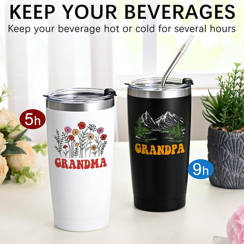 Tumbler Qtencas para abuelos, mantiene bebidas frías por horas