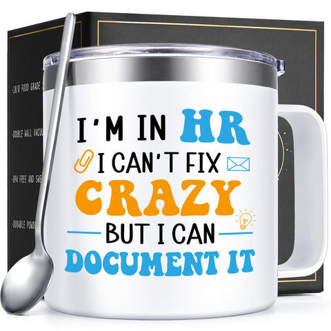 Taza Qtencas de 14 oz aislada para mantener el café caliente en la oficina