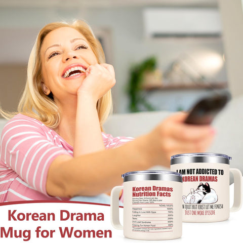 Qtencas tapa-pajilla drama coreano mantiene bebidas a temperatura ideal.