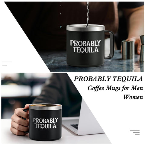Qtencas taza aislada tequila, con tapa y pajilla incluida.