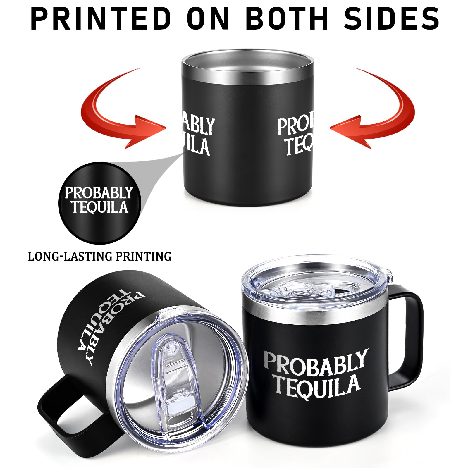 Qtencas taza aislada tequila, caja regalo lista para entregar.