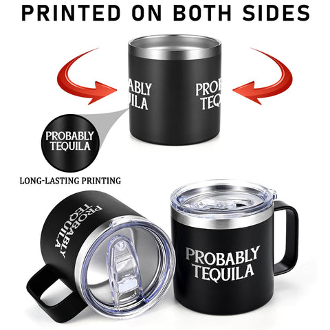 Qtencas taza aislada tequila, caja regalo lista para entregar.