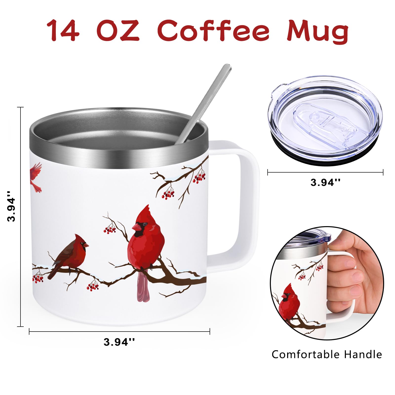 Qtencas Taza desayuno para café, mantiene bebidas calientes por más tiempo.
