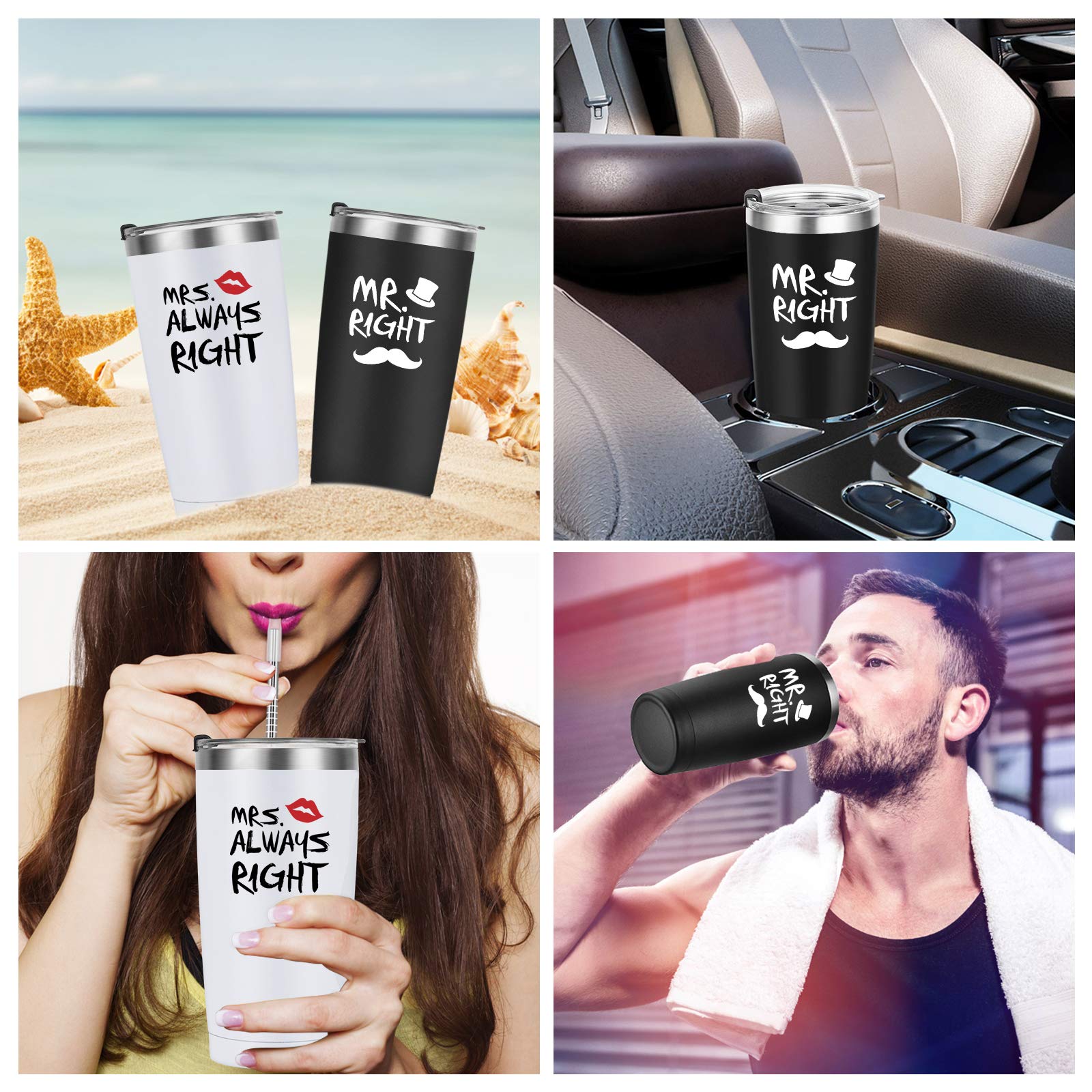 Qtencas tumbler fácil de limpiar con cepillo incluido