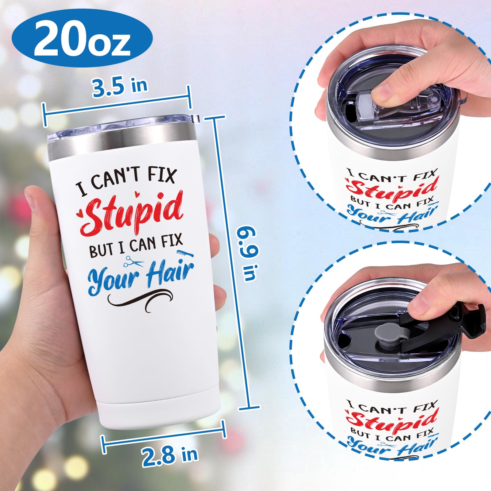 Qtencas Vaso Termico 20oz para café, pausa en el salón