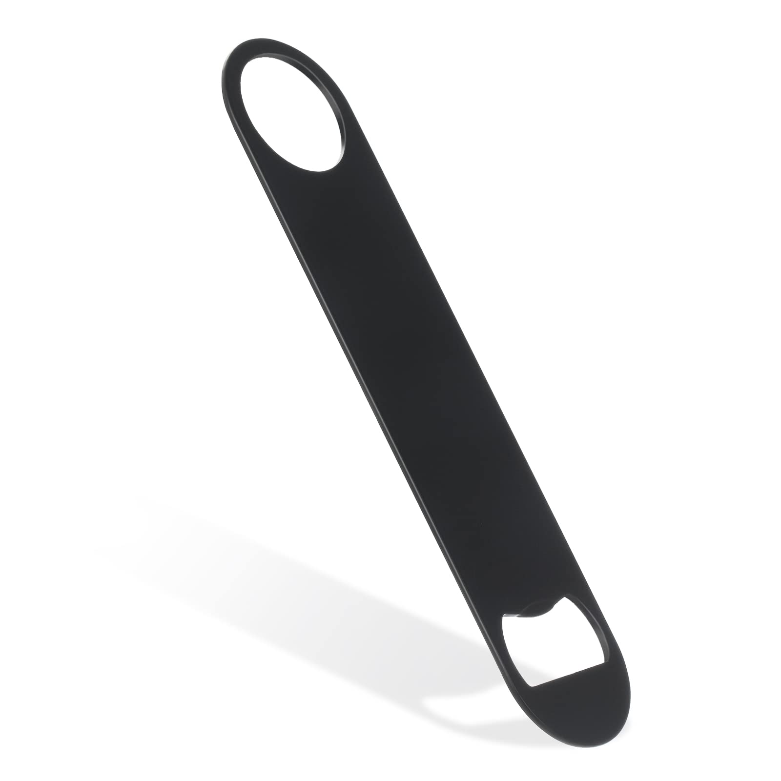 Abrelatas plano de 7 pulgadas negro de QTLCOHD con diseño duradero.