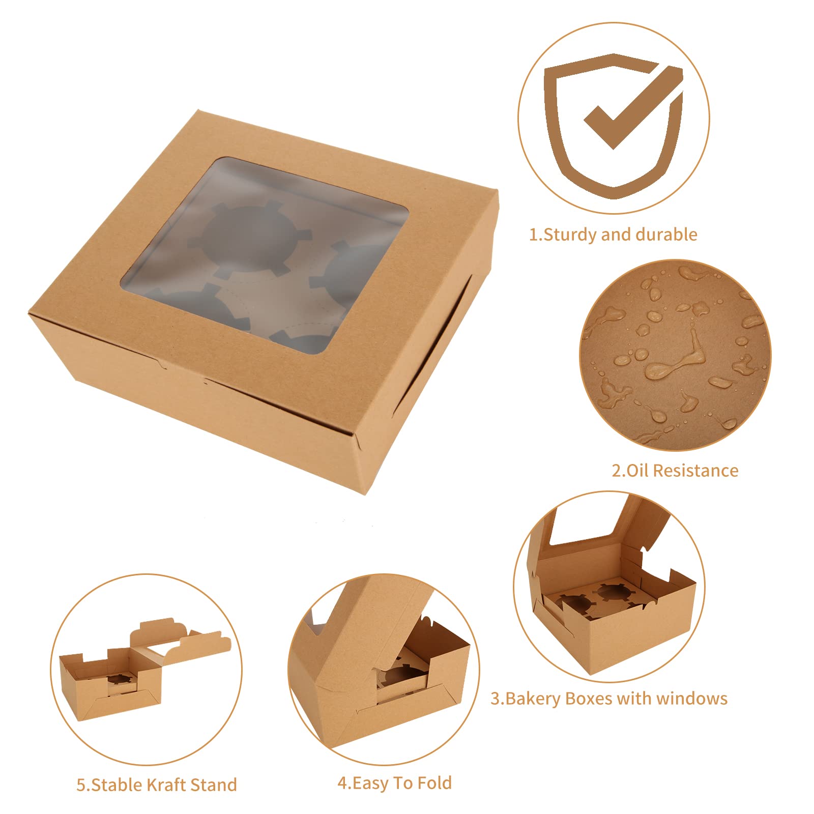 qtlcohd empaque para panadería, transporte protegido de postres