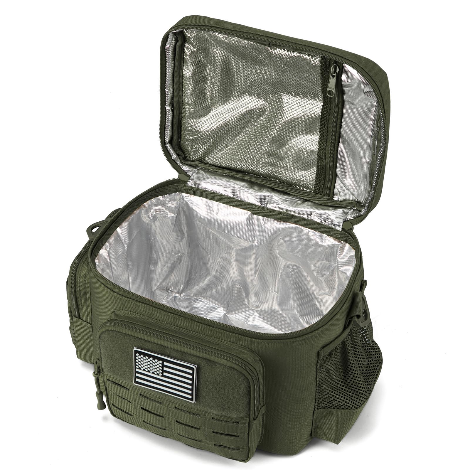 QT&QY bolsa táctica para almuerzo, correa ajustable de 66 pulgadas para comodidad.