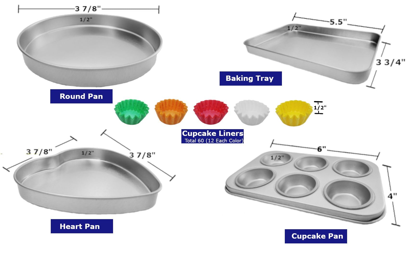 Quadrapoint-moldes-cupcake-redondos ofrecen resultados uniformes para cupcakes en Easy Bake.