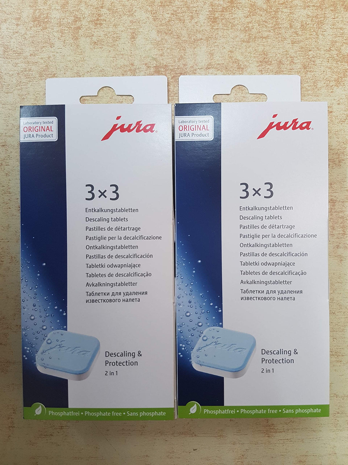 Quailitas Jura, tableta descalcificante para máquinas de café expreso, mantenimiento eficiente y vida útil prolongada.