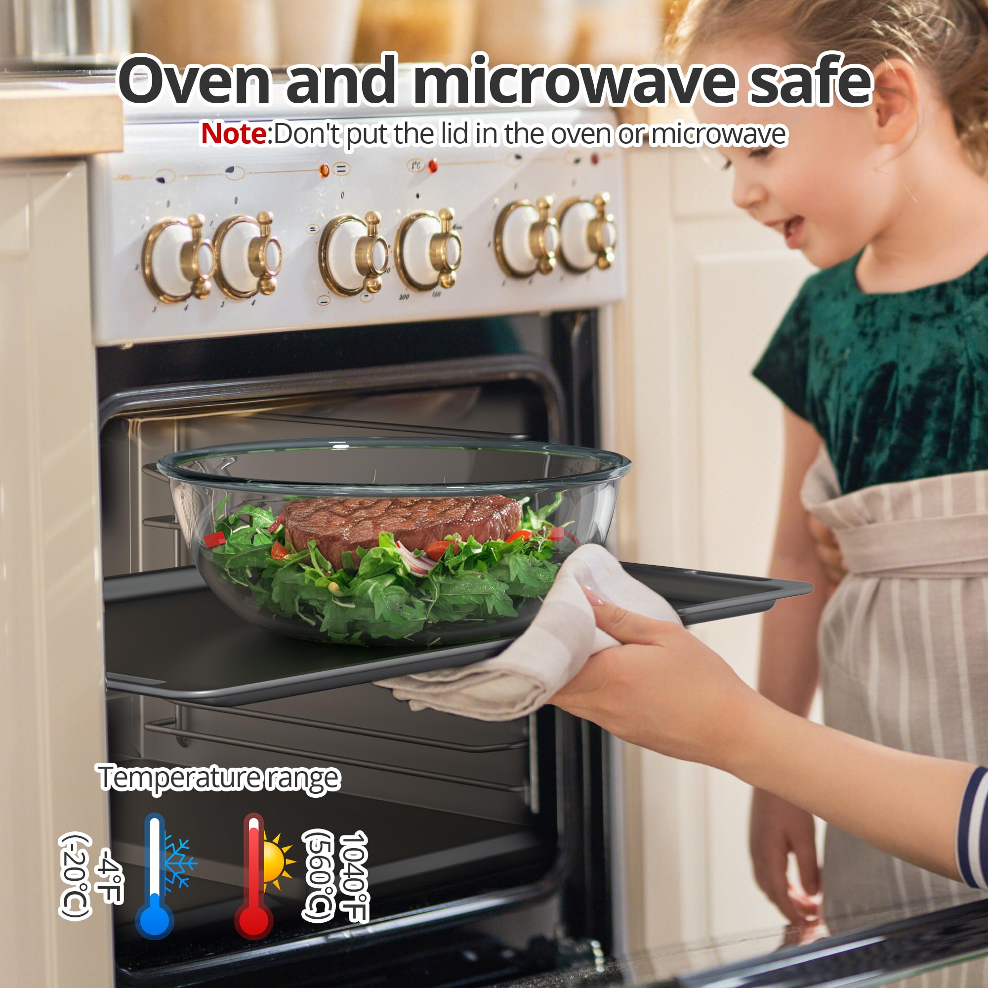 Quald bol horno microondas en vidrio, ideal para recalentar.