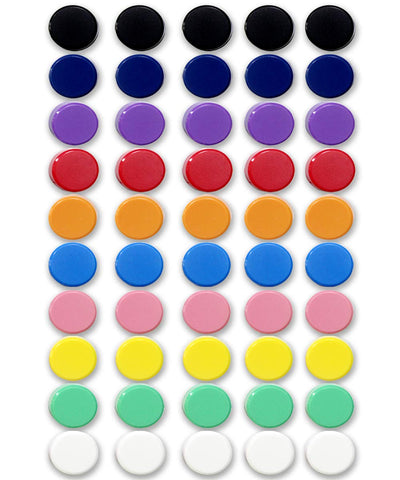 Imanes Qualsen de 50 piezas coloridas para frigorífico, organizan notas y fotos.