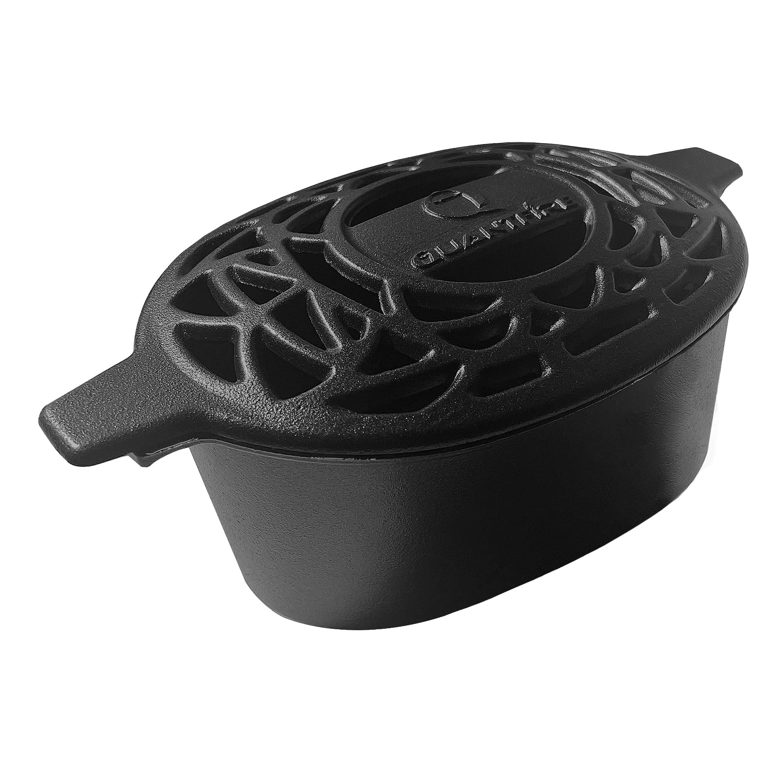 Quantfire cazo-humedor estufa madera negro mate: aumenta la humedad en el salón