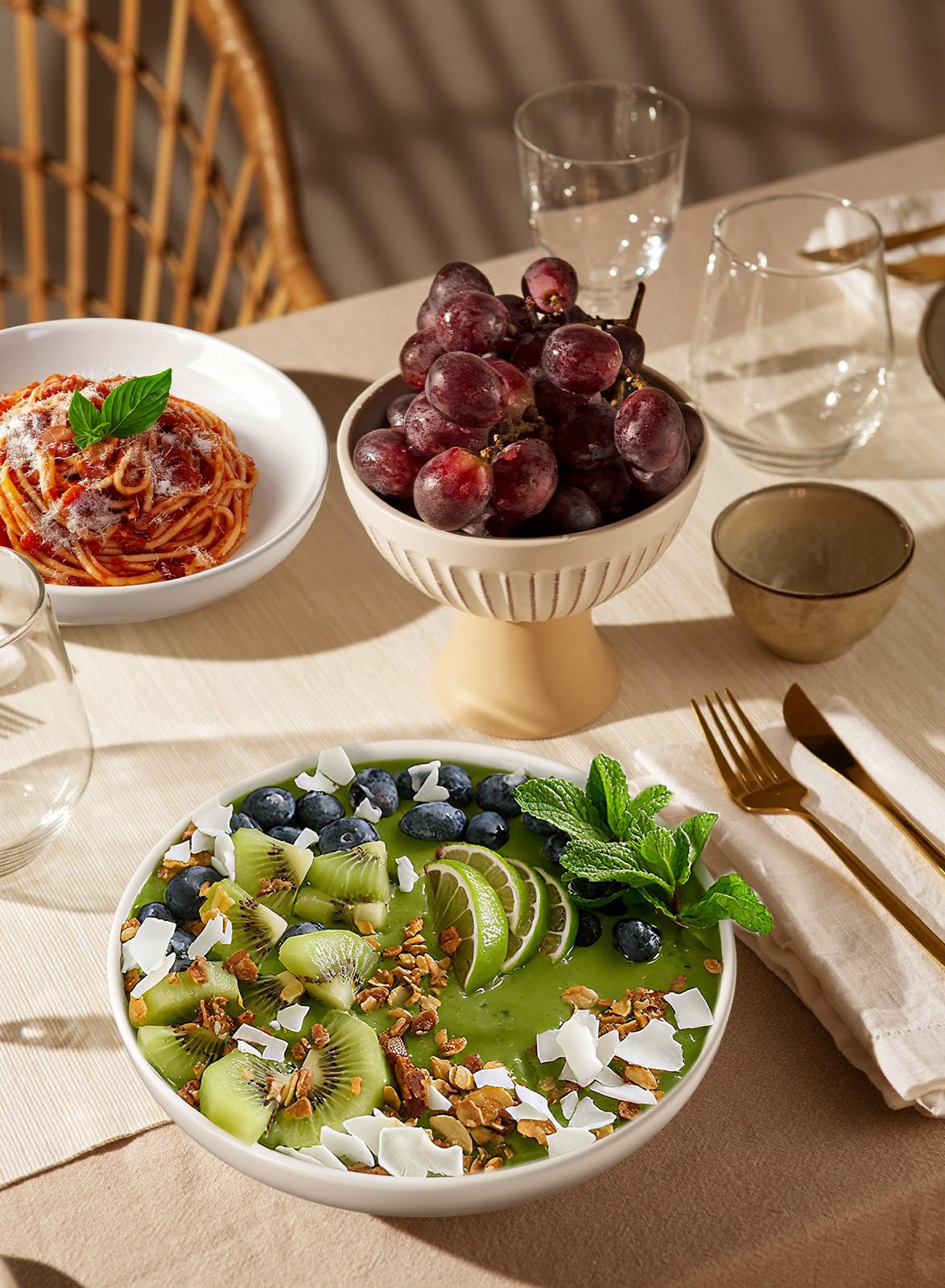 Quatish tazones ensalada 8-5 pulgadas, ideal para ensaladas diarias