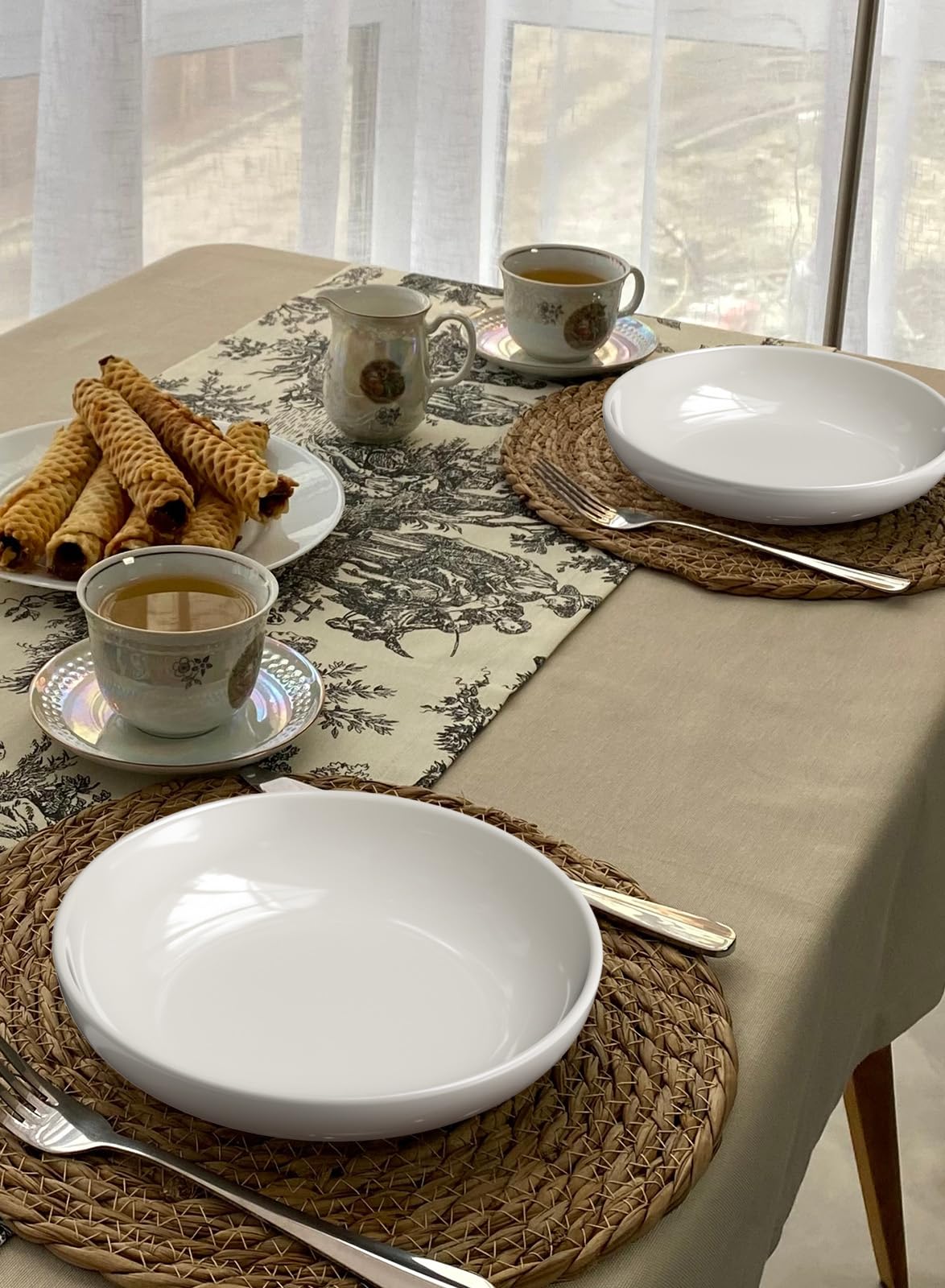 Quatish tazones sopa 8-5 pulgadas, perfecto para sopas y cremas