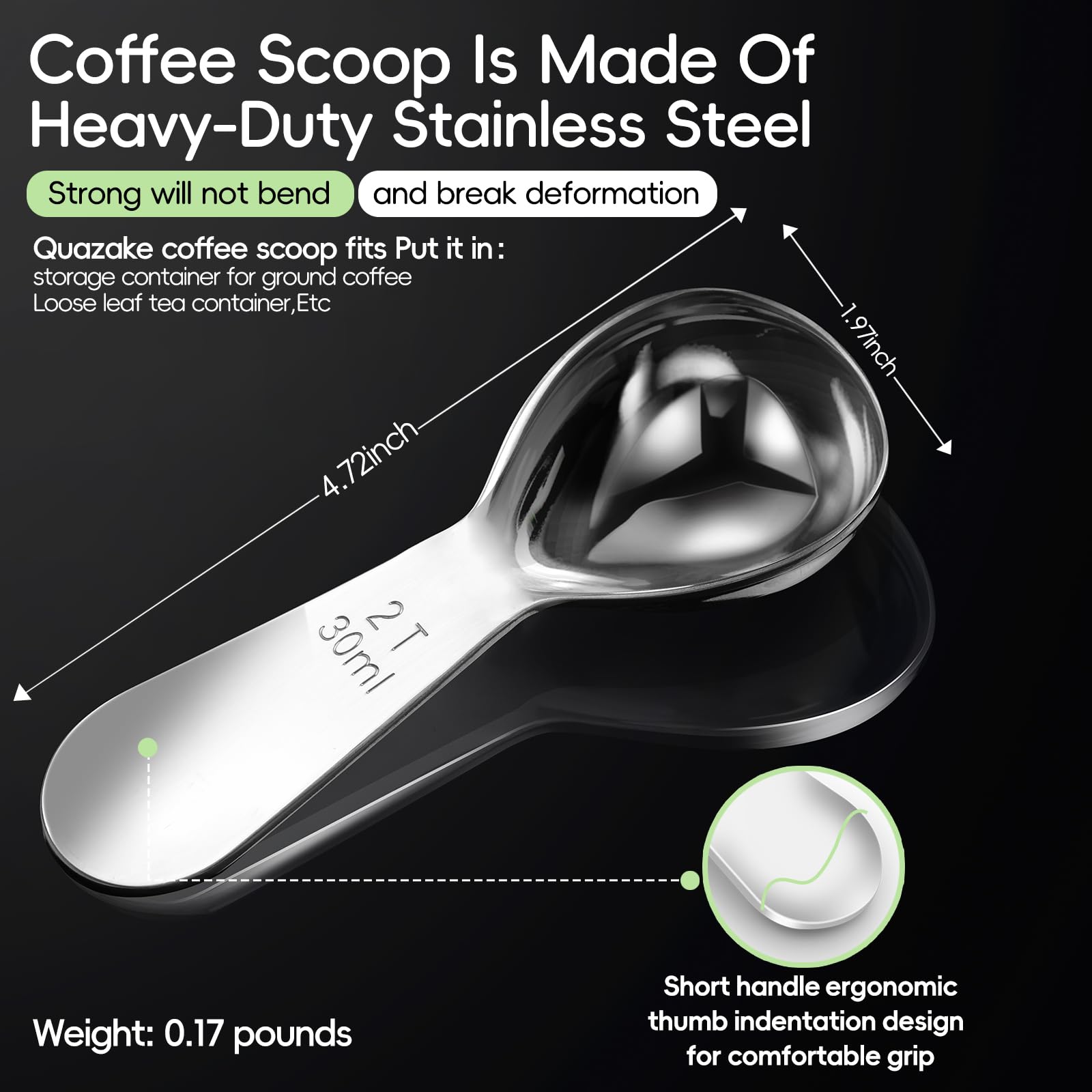Quazake diseño ergonómico con mango cómodo para verter sin derrames