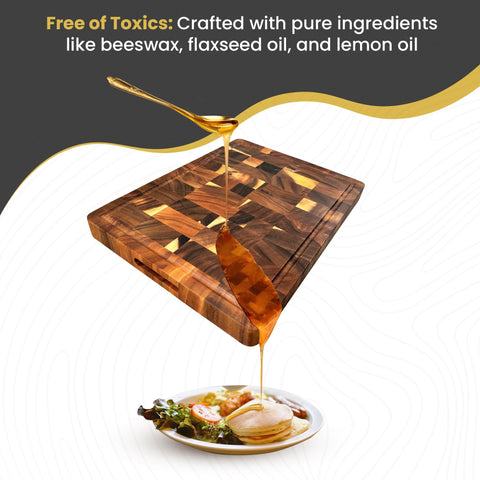 QUELLUXE tabla gruesa 20x15, ideal para cortar carnes y verduras.