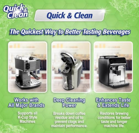 Quick & Clean cápsulas compatibles con Keurig 2.0 para limpieza rápida
