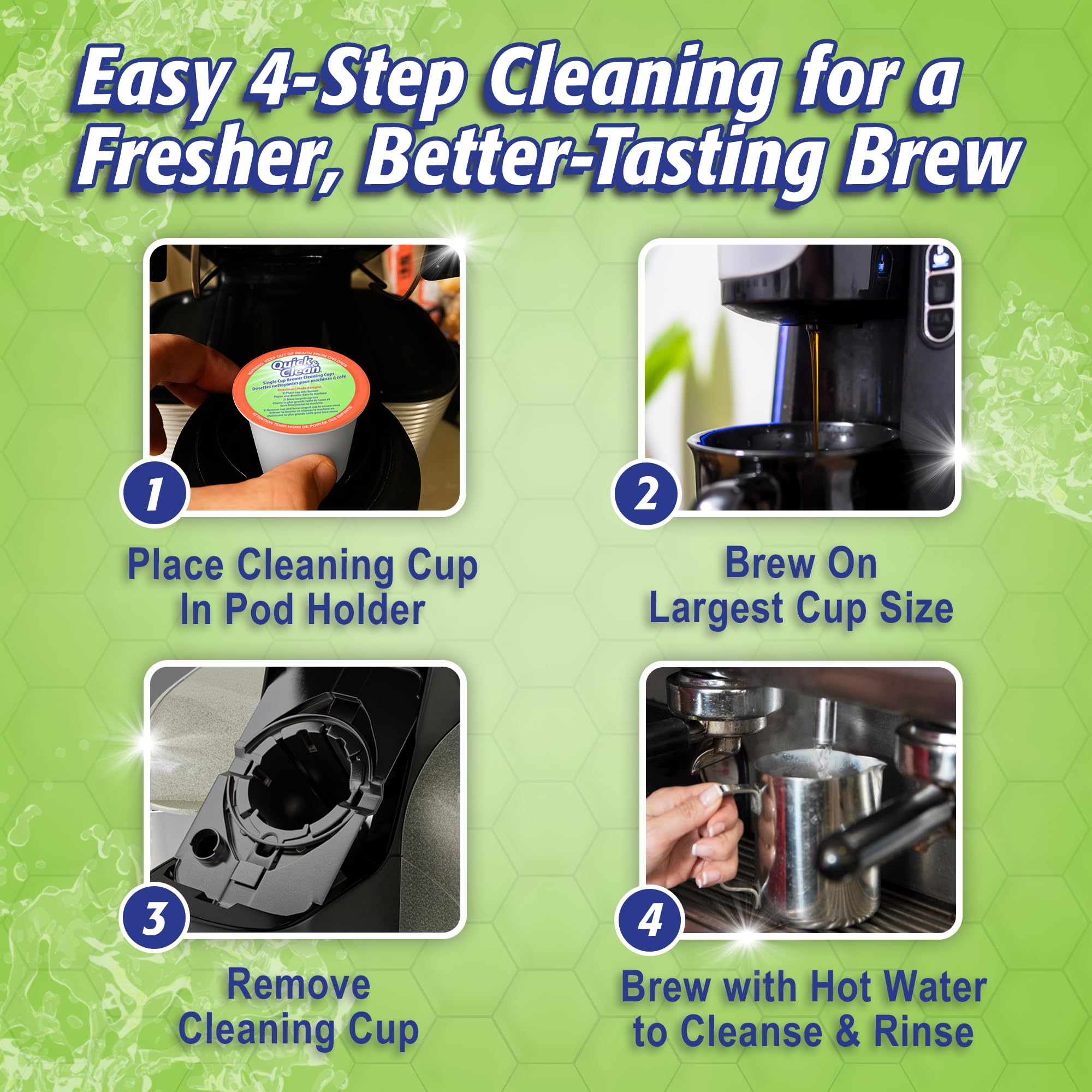 Quick & Clean: compatible con Keurig 2.0 para máquinas modernas.