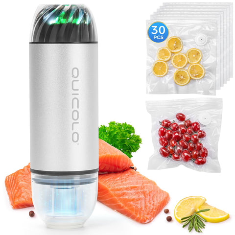 Quicolo seladora de vacío: máquina compacta para conservar frescura rápidamente.