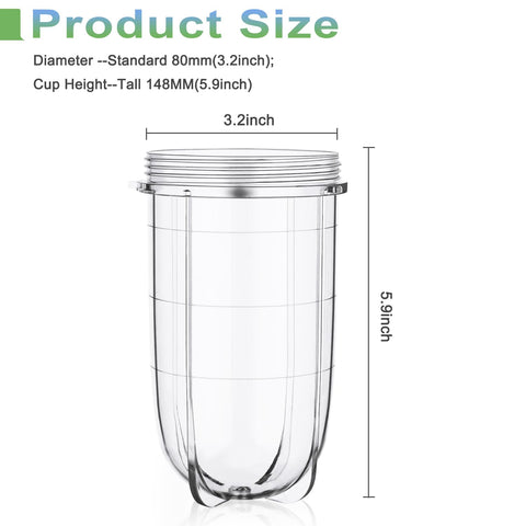 QUIENKITCH taza de 80 mm de diámetro para mezclas estables