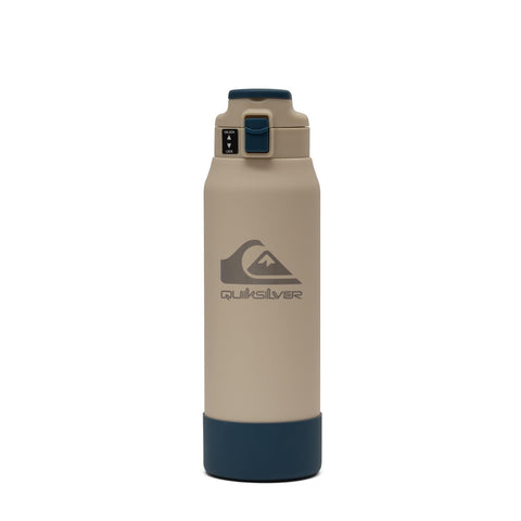 Quiksilver Redondo botella 32oz con doble pared para calor o frío prolongado.