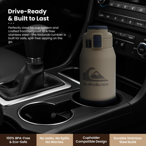 Diseño mate y ergonómico de Quiksilver Redondo para un agarre cómodo.