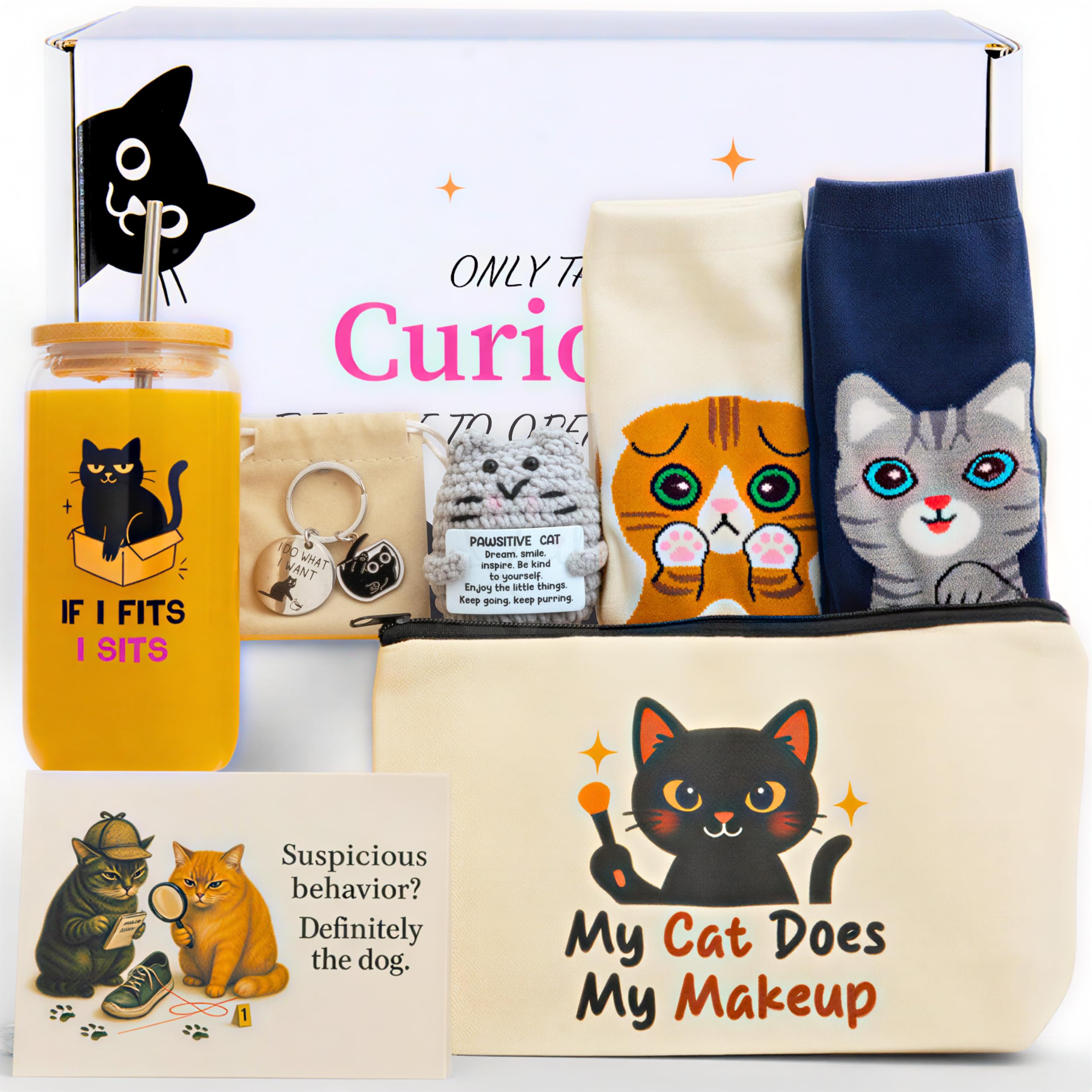 Taza QUILE con diseño de gato, ideal para despertar con humor cada mañana.
