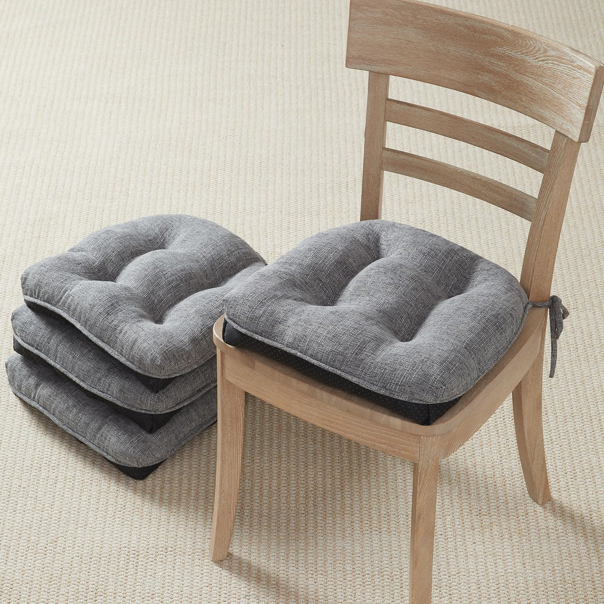 Cojín Quilmfoam para silla comedor 16,5x15,5, cómodo y ergonómico.