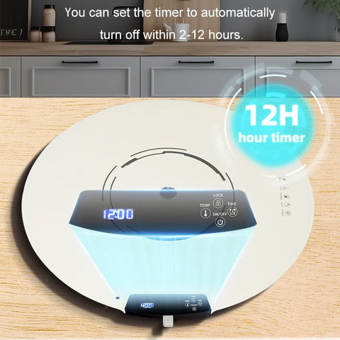 Quincry temporizador 2–12 horas para apagado automático cómodo.