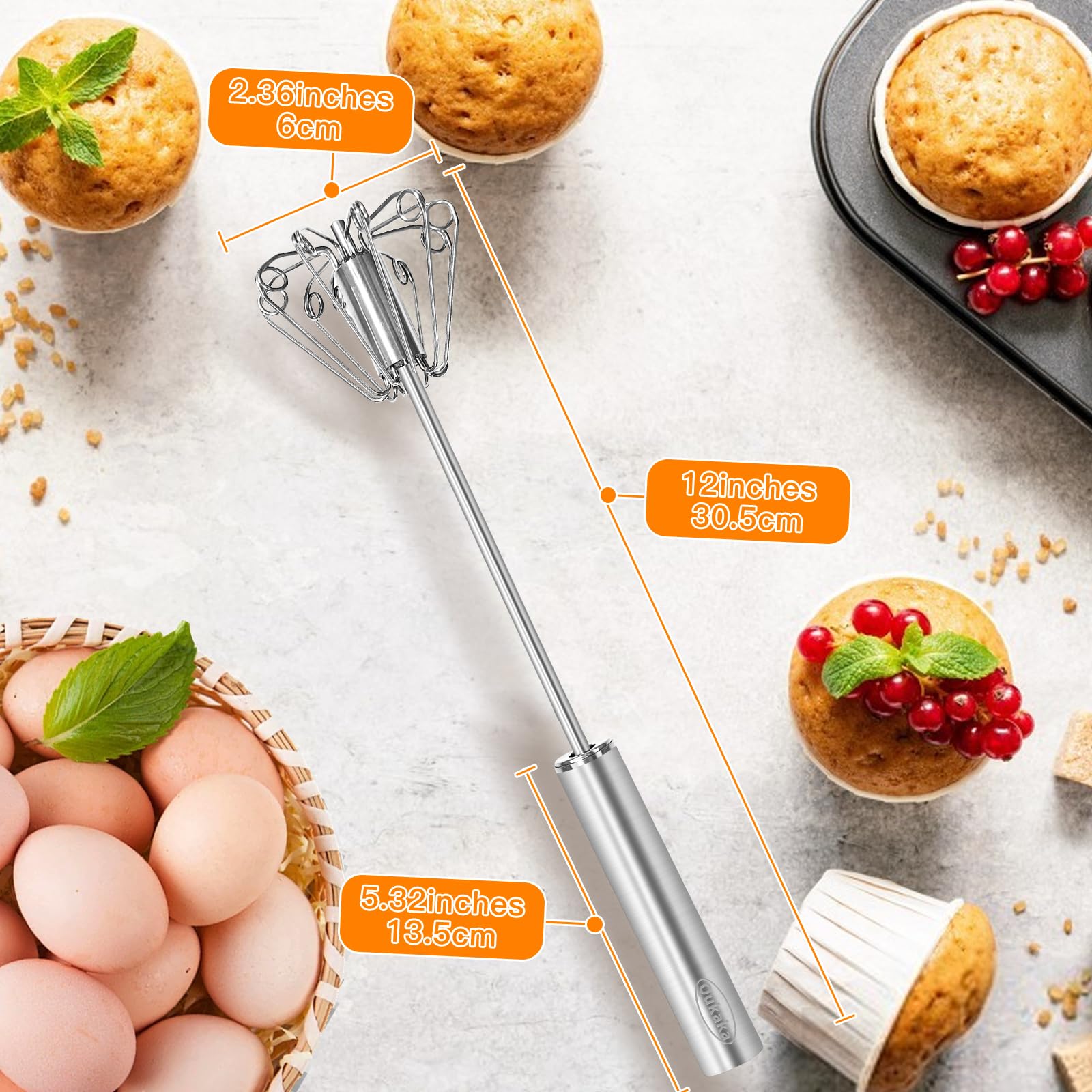 Qukaka batidora para salsas y condimentos, control preciso