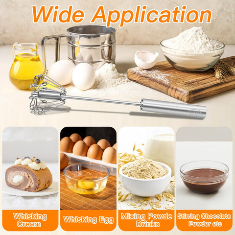 Qukaka batidora versátil para mezclar huevos y crema