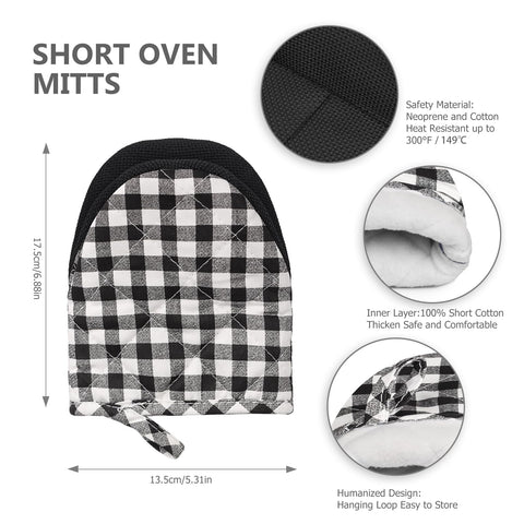 Guantes cortos Qulable, diseño flexible para mayor movilidad al cocinar.