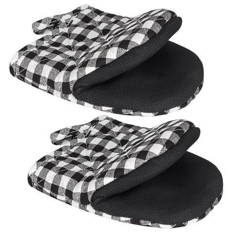 Guantes Qulable de silicona para horno con agarre antideslizante y protección del calor.
