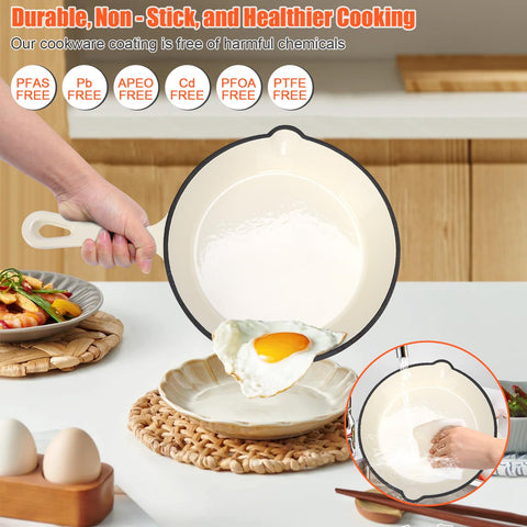 Olla holandesa grande de 4,7 cuartos con tapa QuliMetal