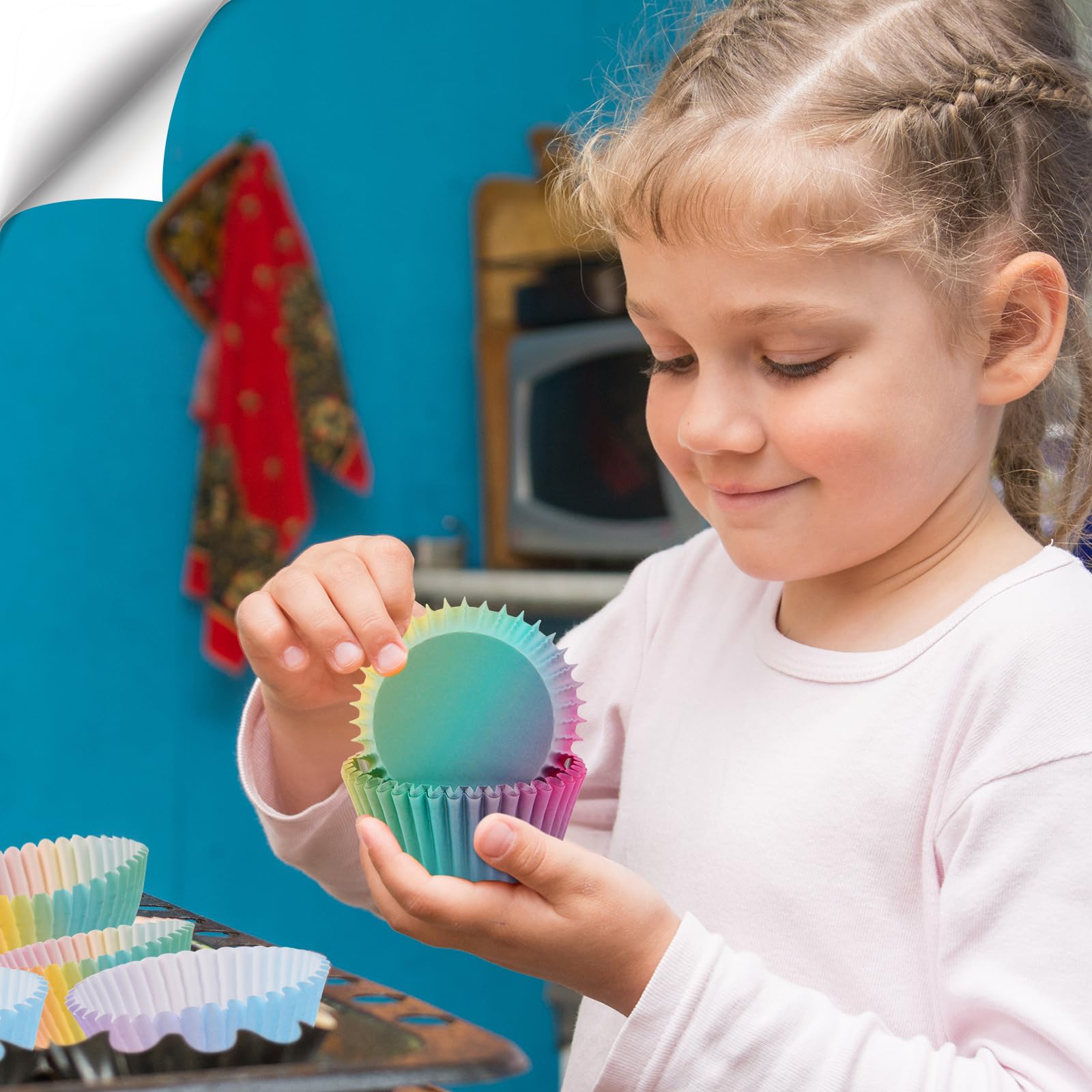 Qumenan cupcake liners Tamaño Estándar para hornear muffins con ajuste perfecto.