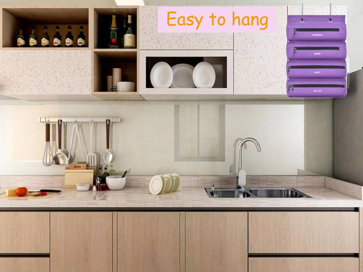 Quoyiyo accesorios de fijación para cocina, permiten colgar y ahorrar espacio.
