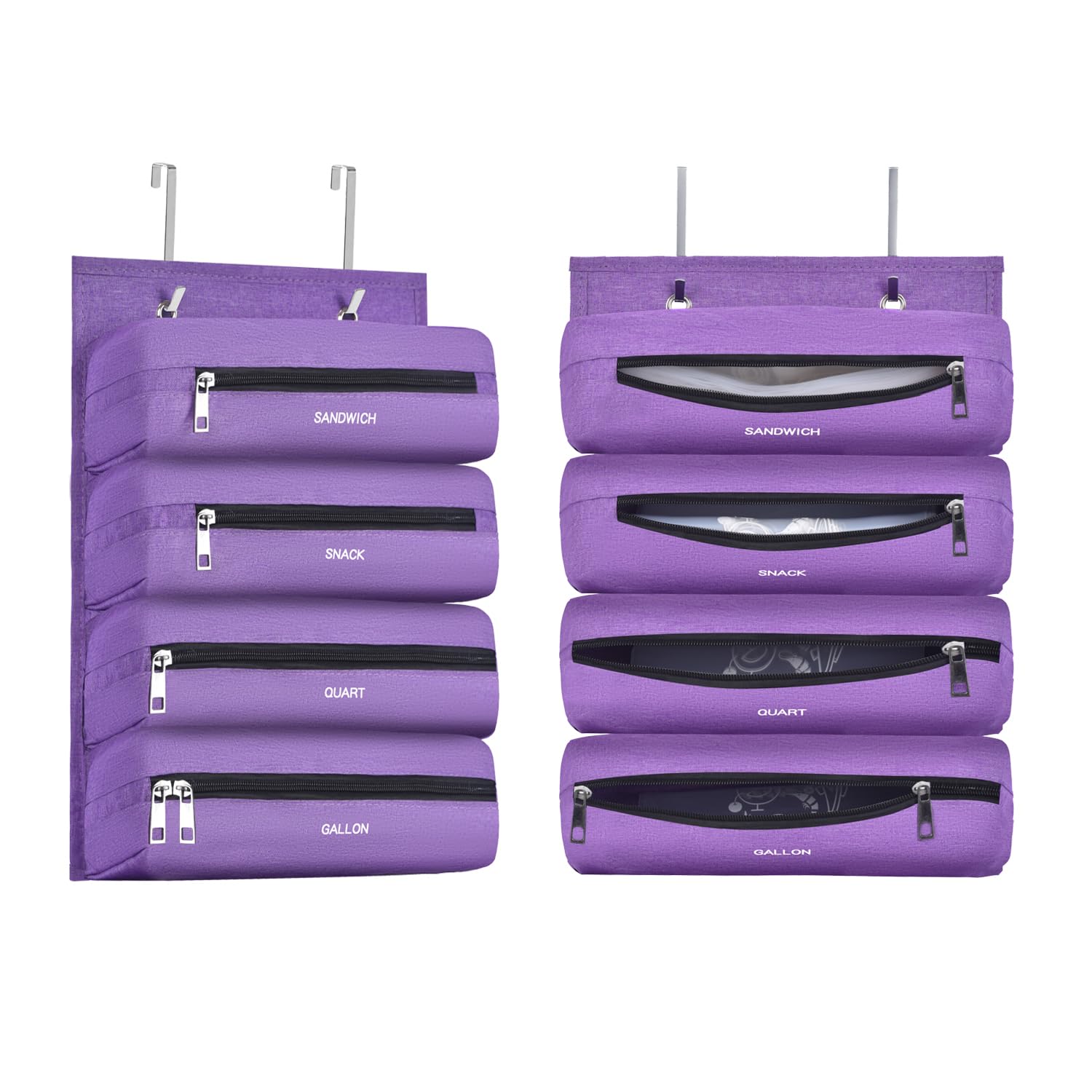Quoyiyo organizador de bolsas galón en cocina para ordenar bolsas grandes.
