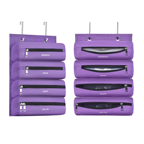 Quoyiyo organizador de bolsas galón en cocina para ordenar bolsas grandes.