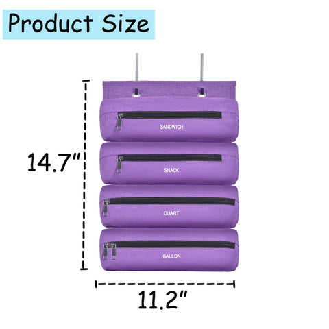 Quoyiyo organizador de bolsas sándwich, facilita sacar bolsas pequeñas durante la comida.