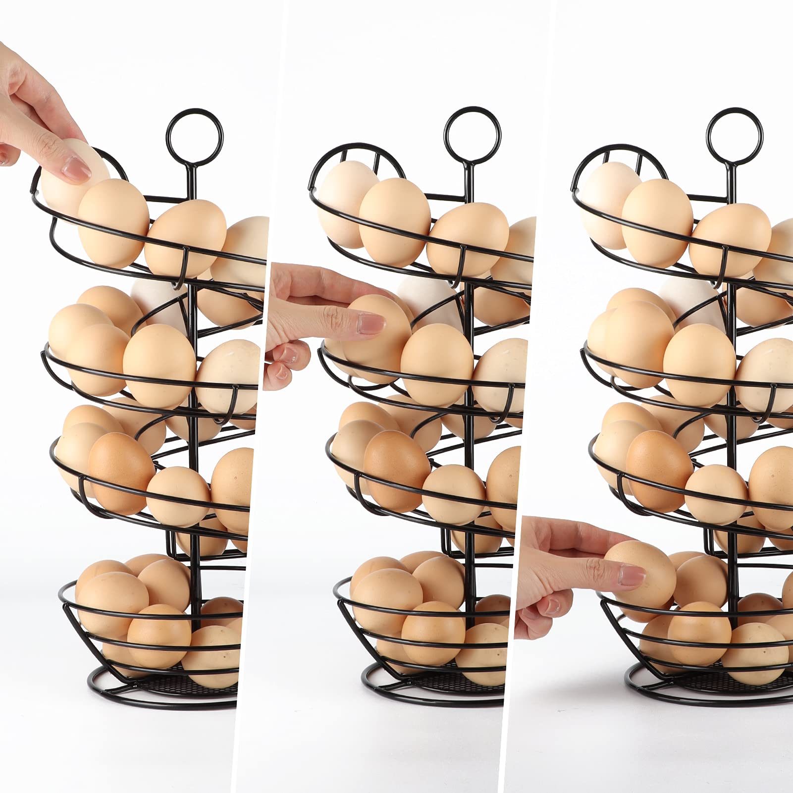 QUTREY porta-huevos compacto, ideal para mostradores pequeños.